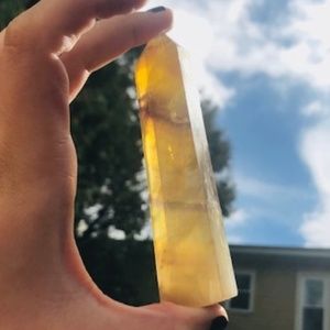 Gorgeous Yellow Florite Tower